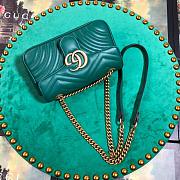 Forubags Gucci GG Marmont Matelassé Shoulder Bag 446744 Green 22cm - 4