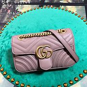 Forubags Gucci GG Marmont Matelassé Shoulder Bag 446744 Dusty pink 22cm - 1