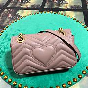 Forubags Gucci GG Marmont Matelassé Shoulder Bag 446744 Dusty pink 22cm - 4