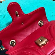 Forubags Gucci GG Marmont Matelassé Shoulder Bag 446744 Red 22cm - 3