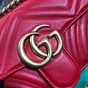 Forubags Gucci GG Marmont Matelassé Shoulder Bag 446744 Red 22cm - 5