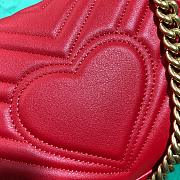 Forubags Gucci GG Marmont Matelassé Shoulder Bag 446744 Red 22cm - 6