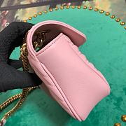 Forubags Gucci GG Marmont Matelassé Shoulder Bag 446744 Pink 22cm - 3