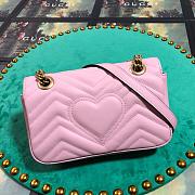 Forubags Gucci GG Marmont Matelassé Shoulder Bag 446744 Pink 22cm - 5