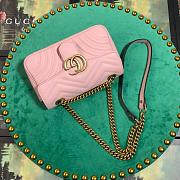 Forubags Gucci GG Marmont Matelassé Shoulder Bag 446744 Pink 22cm - 6