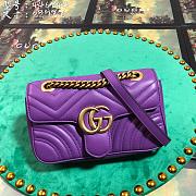 Forubags Gucci GG Marmont Matelassé Shoulder Bag 446744 Purple 22cm - 1