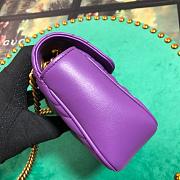 Forubags Gucci GG Marmont Matelassé Shoulder Bag 446744 Purple 22cm - 3