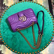 Forubags Gucci GG Marmont Matelassé Shoulder Bag 446744 Purple 22cm - 5