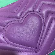 Forubags Gucci GG Marmont Matelassé Shoulder Bag 446744 Purple 22cm - 6
