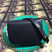 Forubags Gucci 1955 Horsebit Small Shoulder Bag 25cm Black Leather - 3
