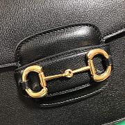 Forubags Gucci 1955 Horsebit Small Shoulder Bag 25cm Black Leather - 2