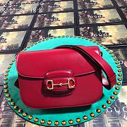 Forubags Gucci 1955 Horsebit Small Shoulder Bag 25cm Red - 1