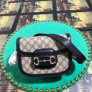 Forubags Gucci 1955 Horsebit Small Shoulder Bag 21cm Black - 1