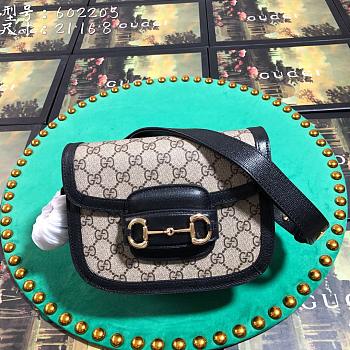 Forubags Gucci 1955 Horsebit Small Shoulder Bag 21cm Black