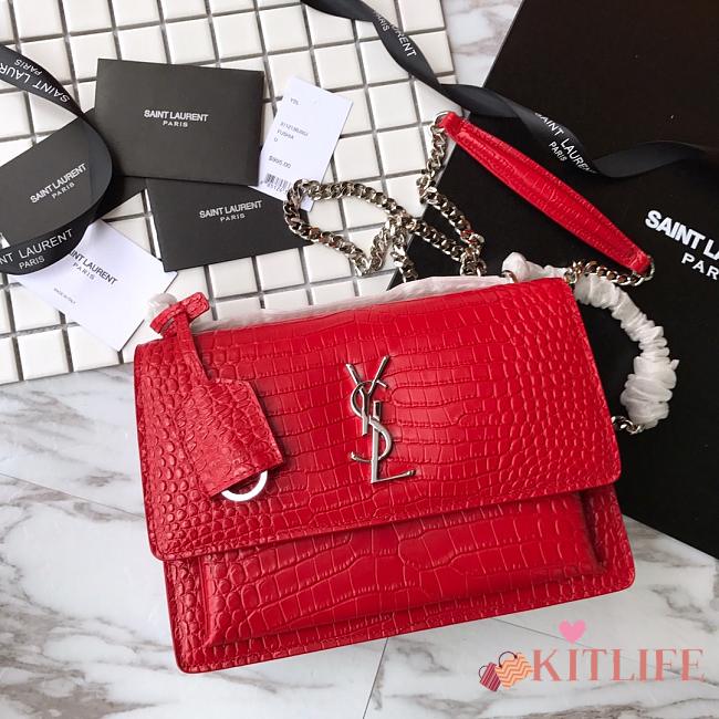 Forubags YSL Red Crocodile Leather Sunset #441971 - 1