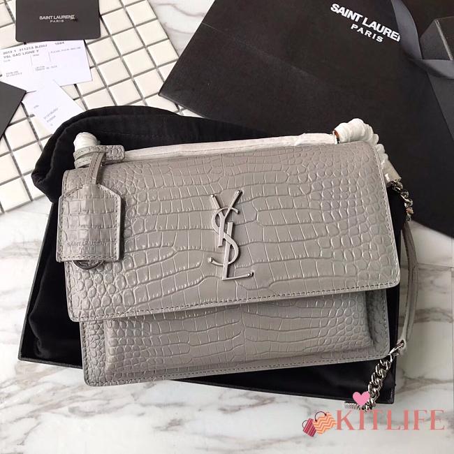 Forubags YSL Grey Crocodile Leather Sunset #441971 - 1