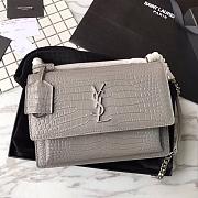 Forubags YSL Grey Crocodile Leather Sunset #441971 - 1