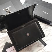 Forubags YSL Black Smooth Leather Sunset #441971 with silver hardware - 4