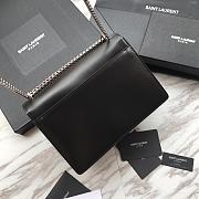Forubags YSL Black Smooth Leather Sunset #441971 with silver hardware - 6
