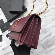 Forubags YSL Burgundy Smooth Leather Sunset #441971 - 3