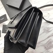 Forubags YSL All Black Smooth Leather Sunset #441971 - 6