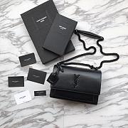 Forubags YSL All Black Smooth Leather Sunset #441971 - 4
