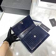 Forubags YSL Blue Crocodile Leather Sunset #441971 22cm - 4