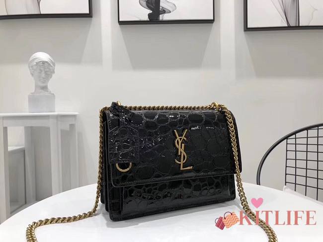 Forubags YSL Black Crocodile Leather Sunset  - 1