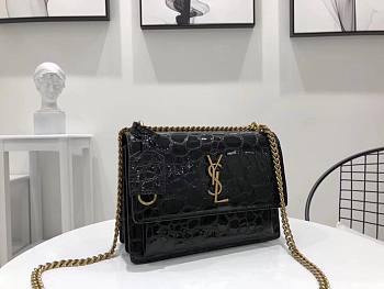 Forubags YSL Black Crocodile Leather Sunset 