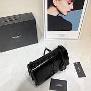 Forubags YSL All Black Crocodile Leather Sunset bag - 6