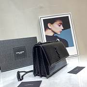 Forubags YSL All Black Crocodile Leather Sunset bag - 5