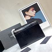Forubags YSL All Black Crocodile Leather Sunset bag - 3