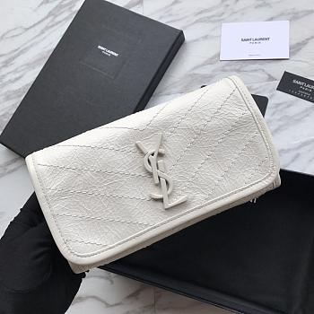 Saint Laurent YSL NIKI White Wallet