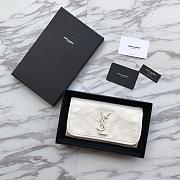 Saint Laurent YSL NIKI White Wallet - 5