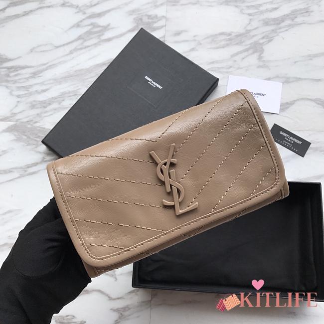 Saint Laurent YSL NIKI Beige Wallet - 1