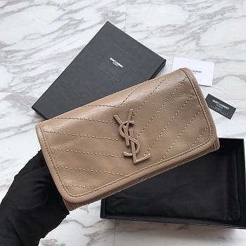 Saint Laurent YSL NIKI Beige Wallet