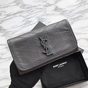 Saint Laurent YSL NIKI Dark Grey Wallet - 1