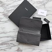 Saint Laurent YSL NIKI Dark Grey Wallet - 2