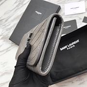 Saint Laurent YSL NIKI Dark Grey Wallet - 3