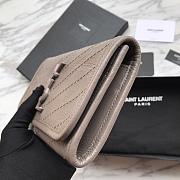 Saint Laurent YSL NIKI Grey Wallet - 2