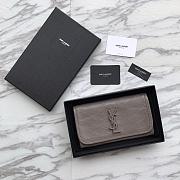 Saint Laurent YSL NIKI Grey Wallet - 4