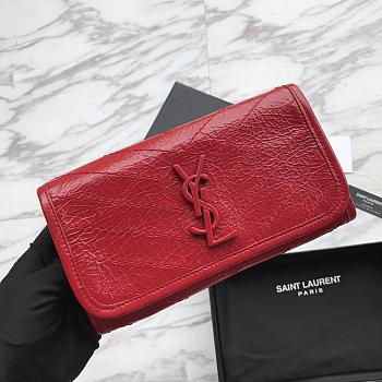 Saint Laurent YSL NIKI Red Wallet