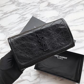 Saint Laurent YSL NIKI Black Wallet