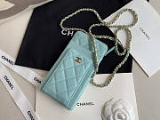 CHANEL PHONE BLUE BAG - 1