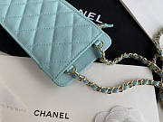 CHANEL PHONE BLUE BAG - 6