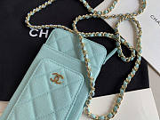 CHANEL PHONE BLUE BAG - 2
