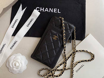 CHANEL PHONE BLACK BAG