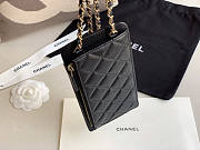 CHANEL PHONE BLACK BAG - 4