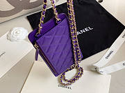 CHANEL PHONE PURPLE BAG - 4