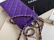 CHANEL PHONE PURPLE BAG - 6